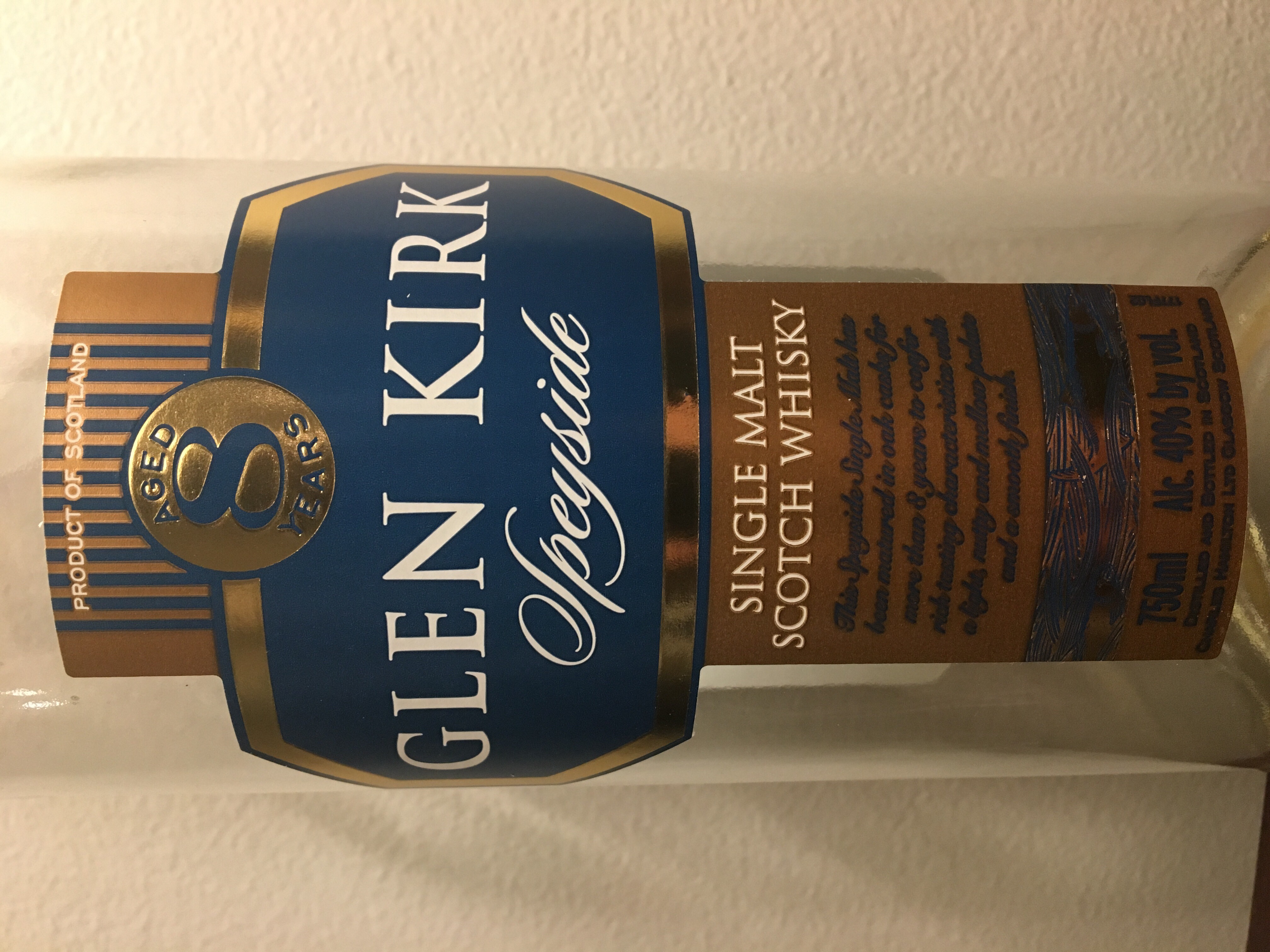 Glen Kirk Speyside Single Malt 8 year