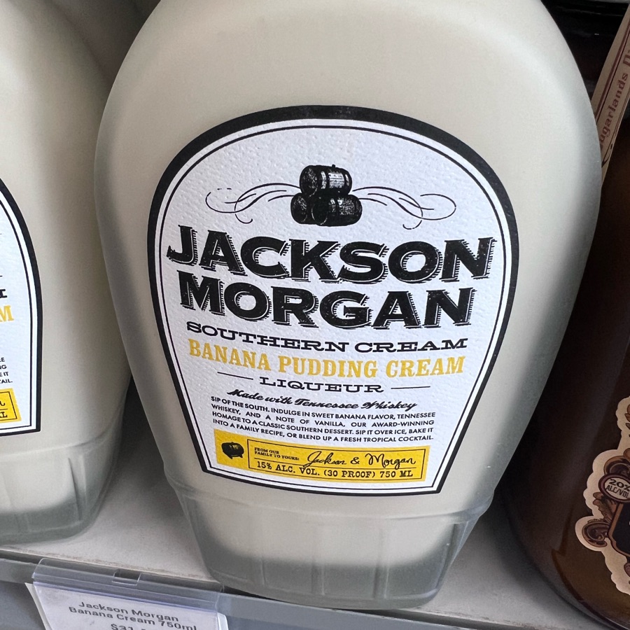 Jackson Morgan Southern Cream Banana Pudding Cream Liquor