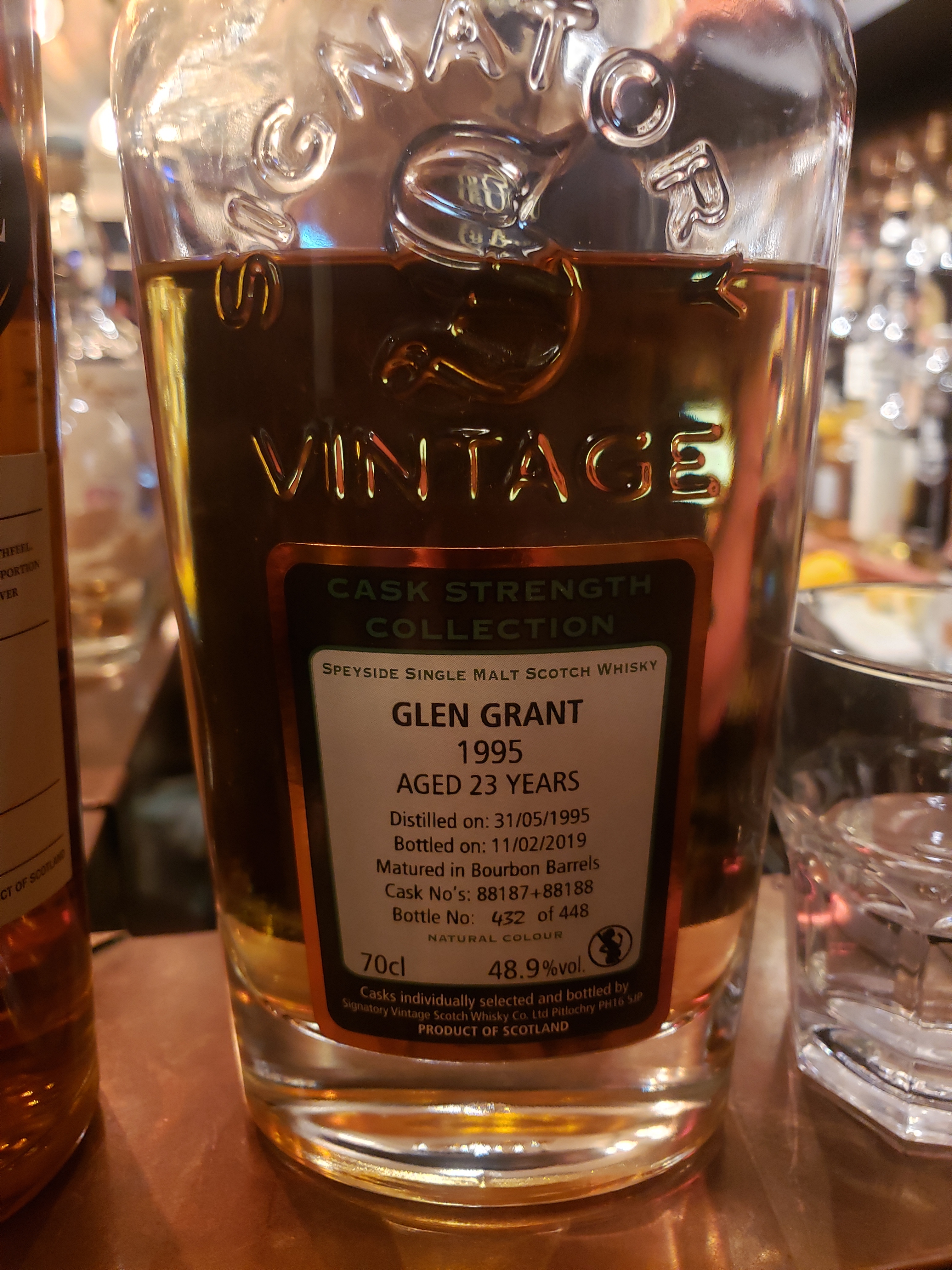 Glen Grant 1995 23 Year Cask Strength Collection (Signatory)