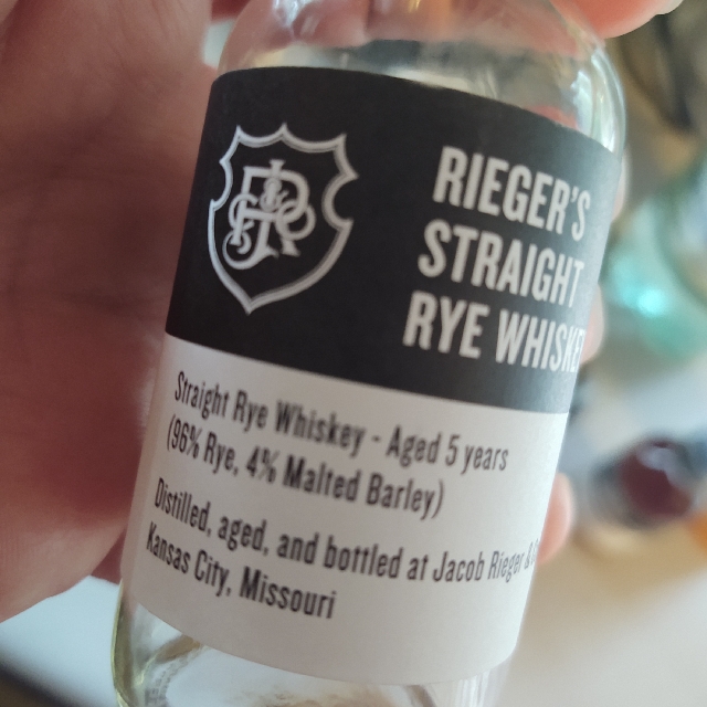 Rieger's 5 Year Straight Rye Whiskey