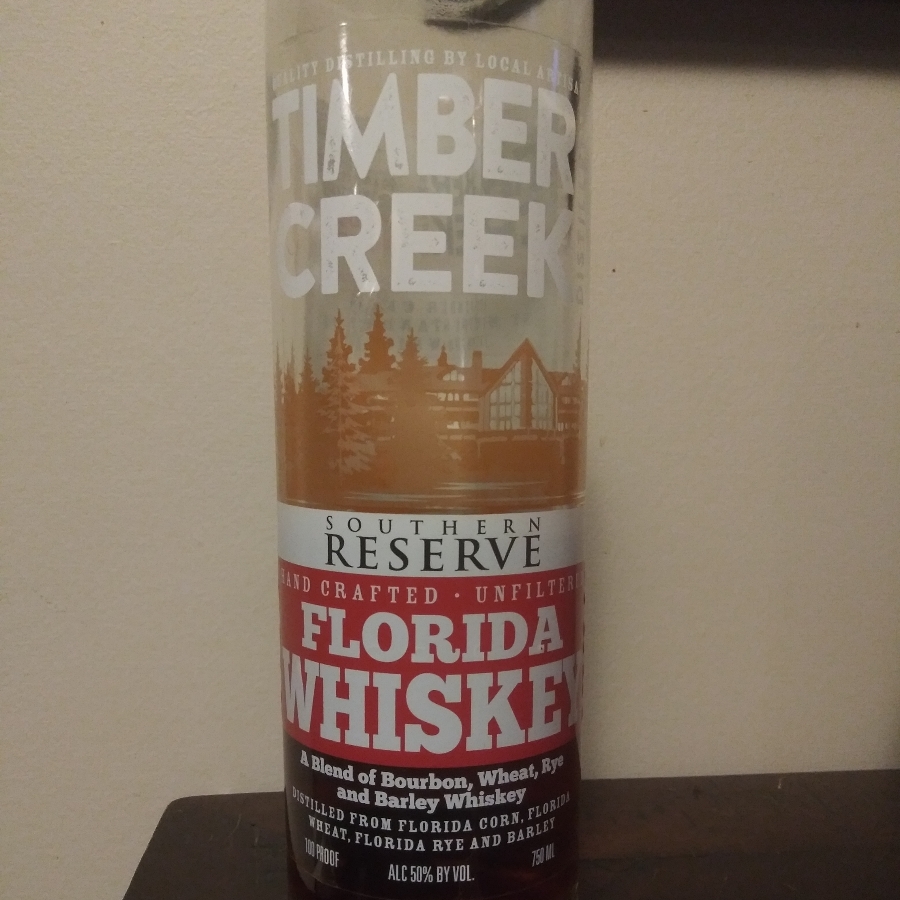 Timber Creek Southern Reserve Florida whiskey