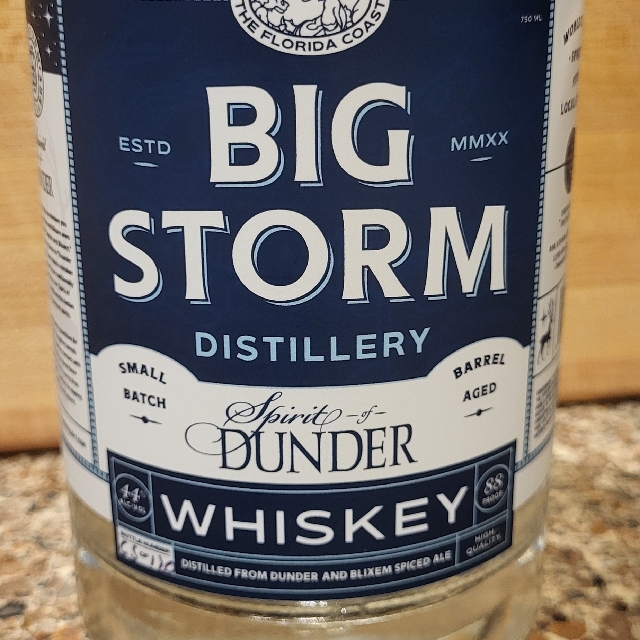 Spirit of Dunder Whiskey