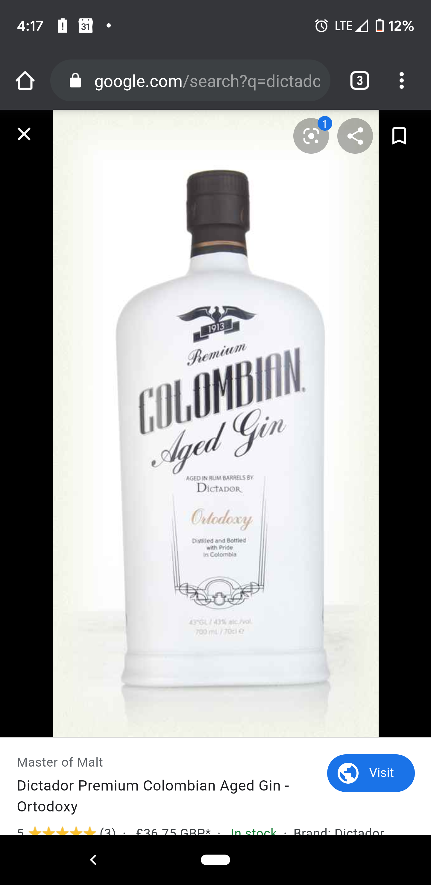 Dictador Colombian Aged Gin "Ortodoxy"