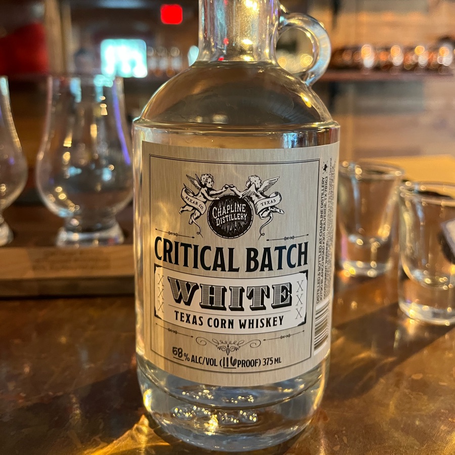 Chapline Critical Batch White Texas Corn Whisky