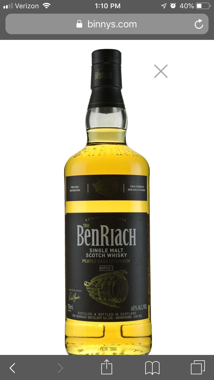 Benriach peated cask strength batch 2