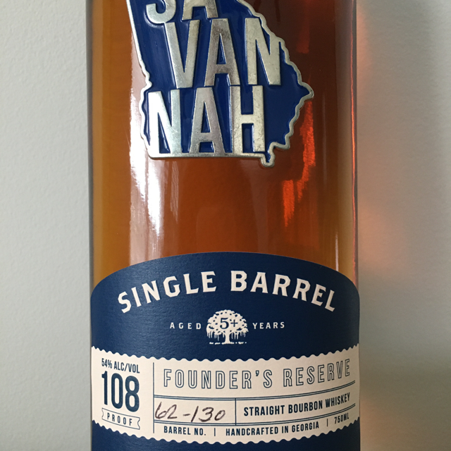 Single Barrel Founder's Reserve Straight Bourbon Whiskey