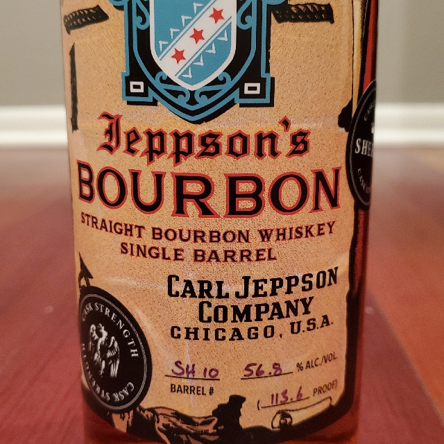 Jeppson's Bourbon Single Barrel Cask Strength Sherry Finished Binny's Pick