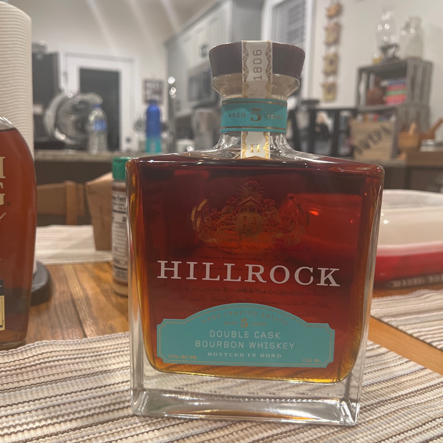 Hillrock Estate Distillery Double Cask Bourbon Whiskey Bottled in Bond