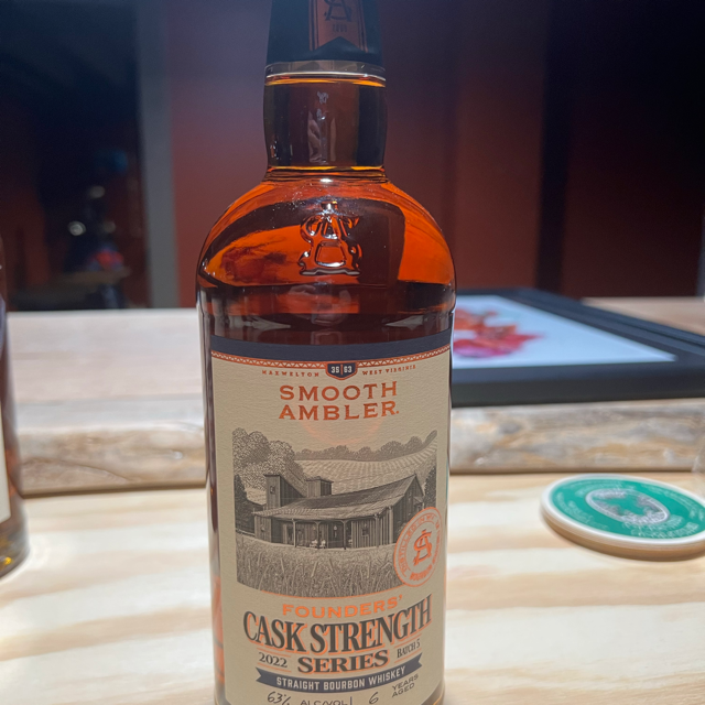 Smooth Ambler 2022 Founders' Cask Strength Series Straight Bourbon Whiskey
