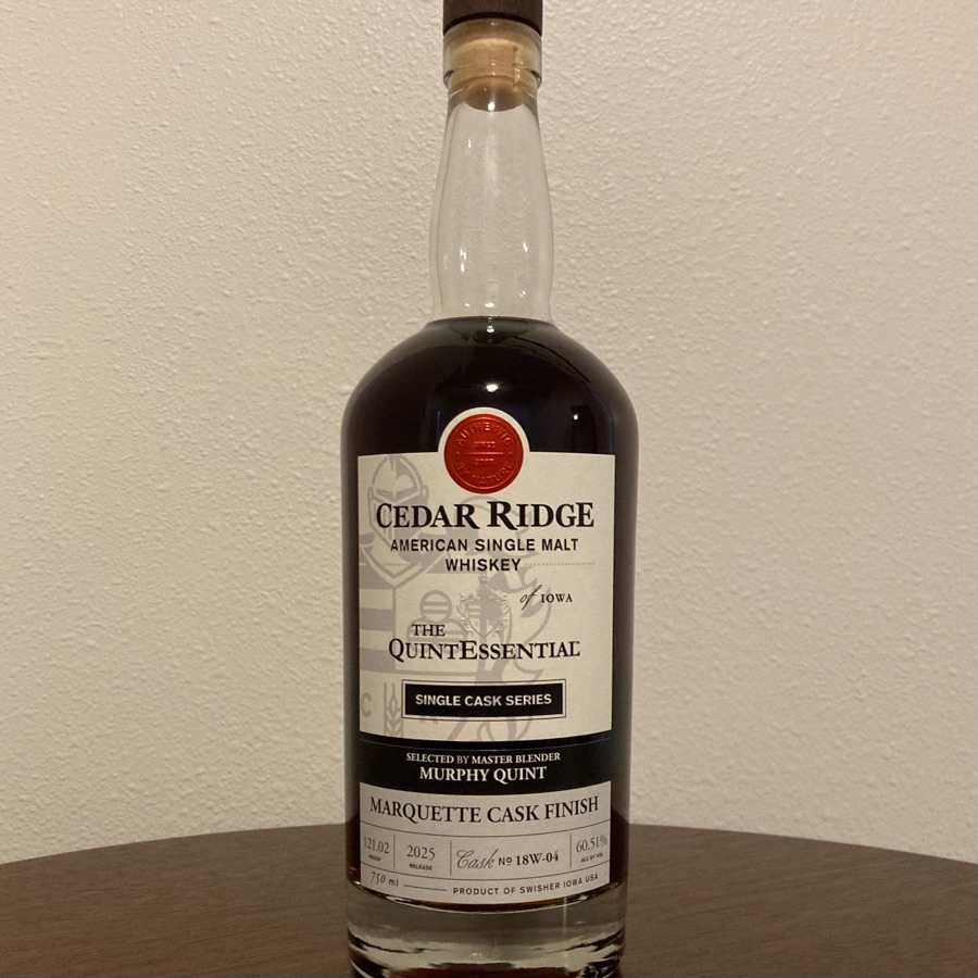Cedar Ridge The QuintEssential 
Marquette Cask Finish