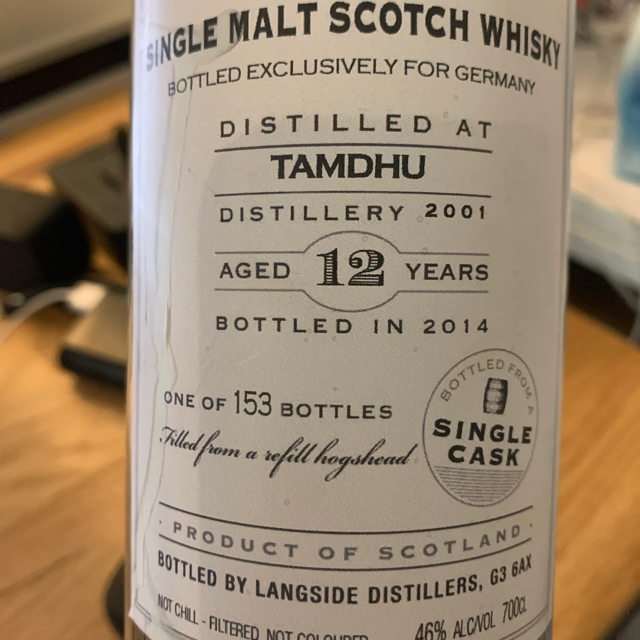 Tamdhu 12Y 2001/2014 (Hepburn's Choice)