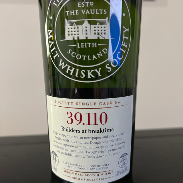 SMWS 39.110 - Builders at Breaktime (Linkwood)