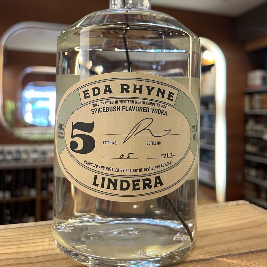 Eda Rhyne Lindera Spicebush Flavored Vodka