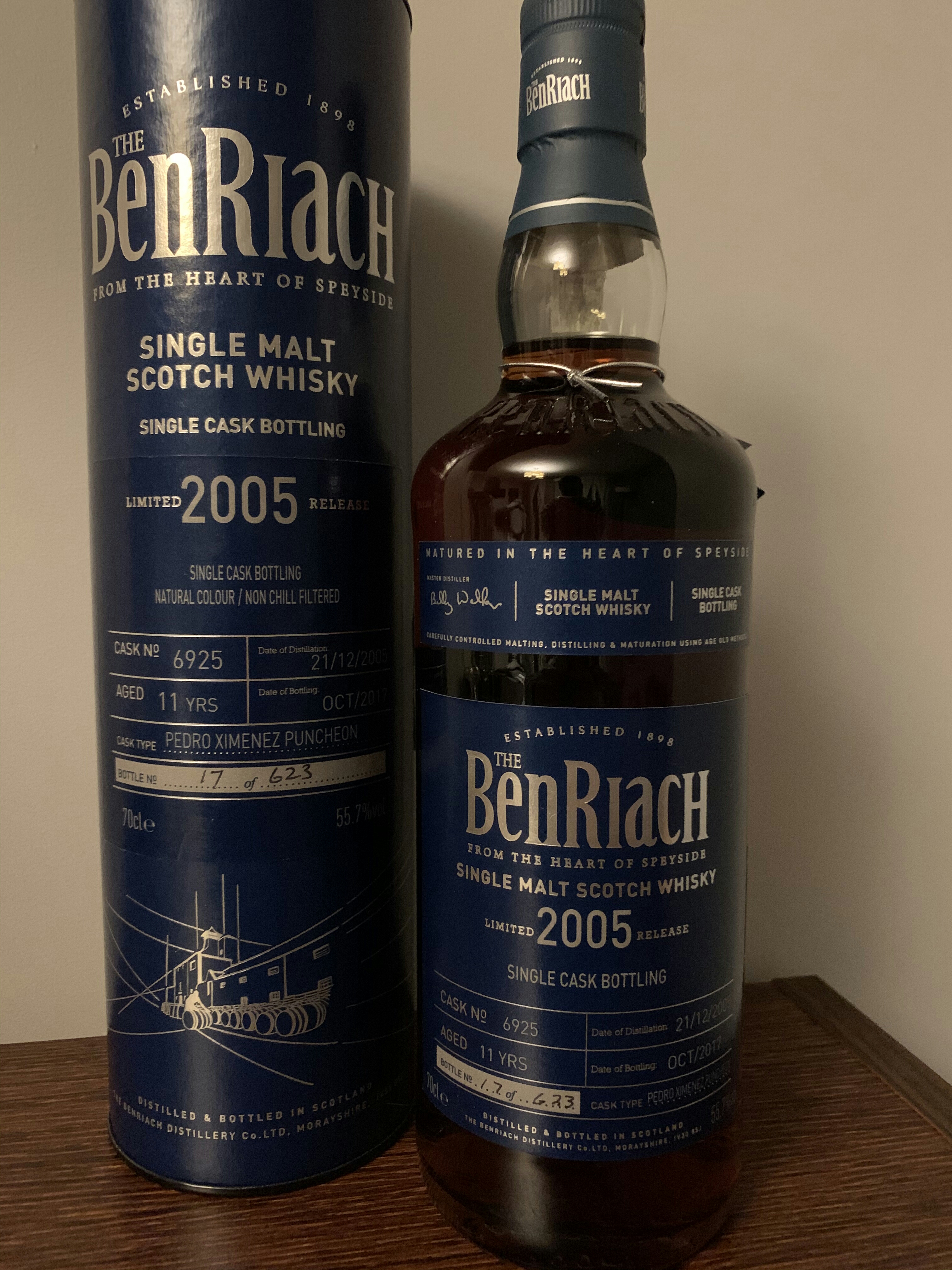BenRiach Single Cask 2005 #6925
