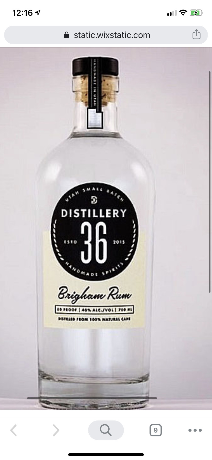 Distillery 36 Brigham Rum