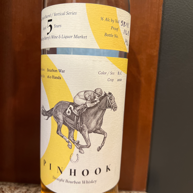 Pinhook 5 Year Bourbon War True Single Barrel/Vertical Series (Harry's)
