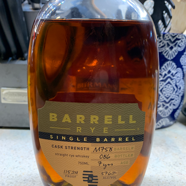 Barrell Rye Single Barrel #M758