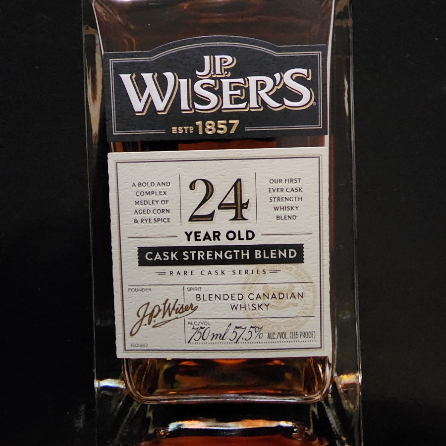 J.P. Wiser's 24 year old cask strength blend