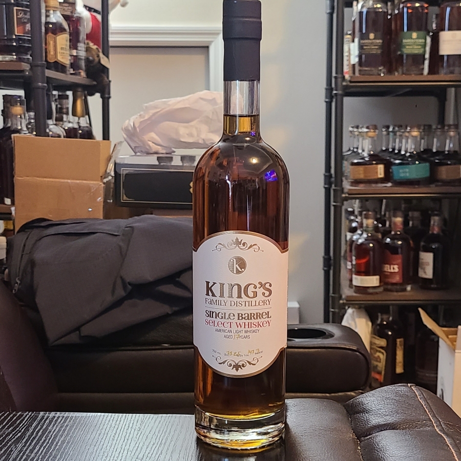 King's Family Single Barrel Select American Light Whiskey