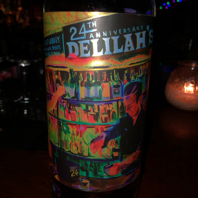 Delilah's 24th Anniversary Oppidan Single Malt Rye finished in a Maker's/Laphroaig Barrel