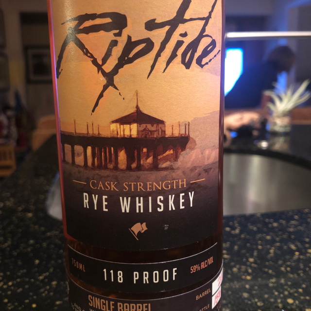 Rip Tide Cask Strength Single Barrel Rye