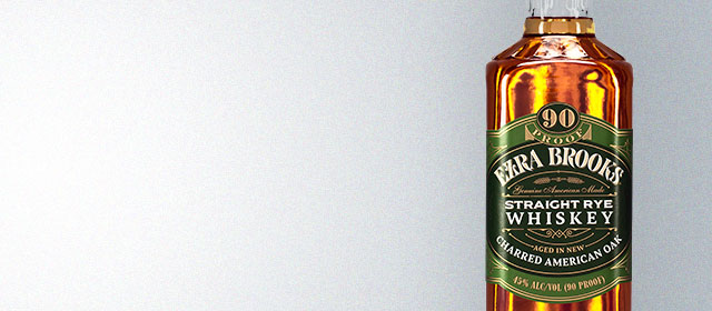 Ezra Brooks 90 Proof Straight Rye