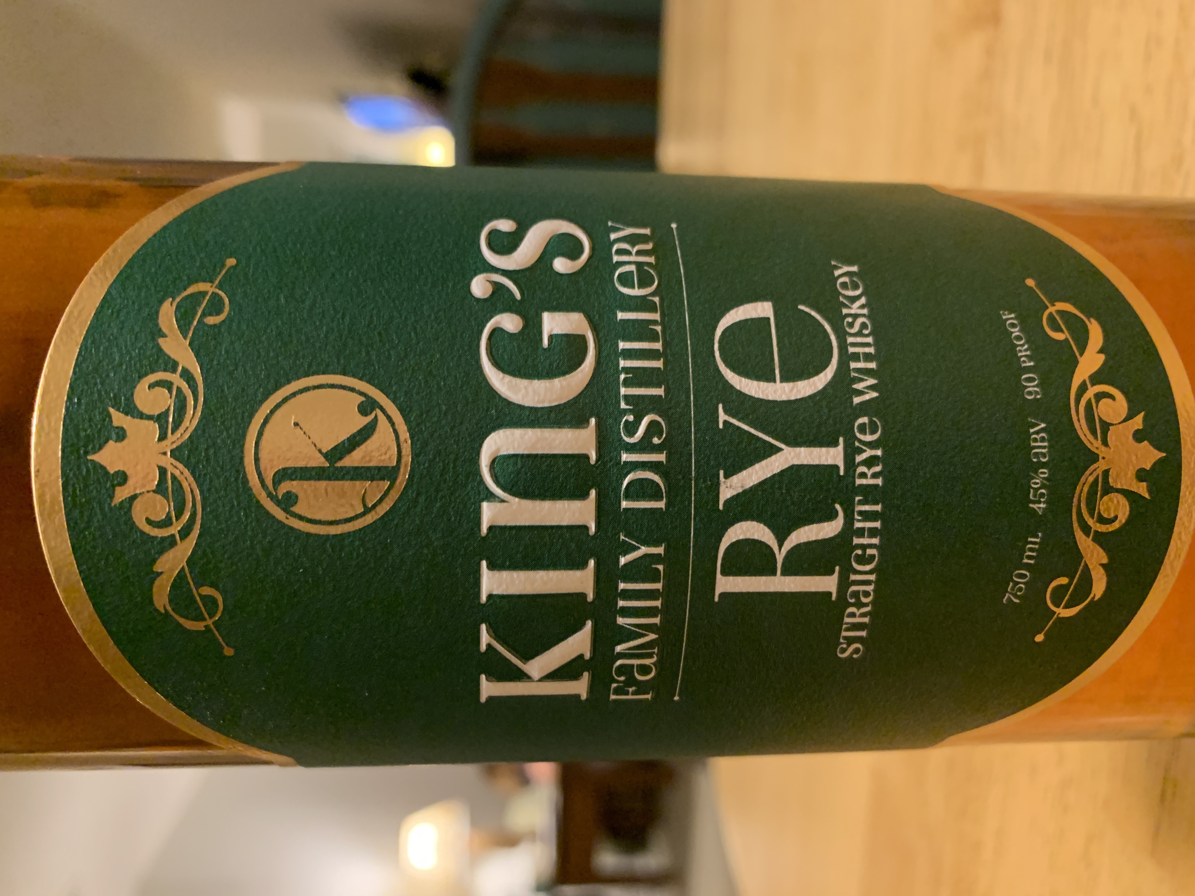 King's Family Distillery Straight Rye