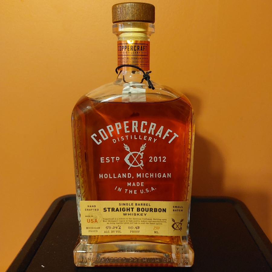 Coppercraft Single Barrel Straight Bourbon Whiskey (U.S. Liquor Single Barrel Select)
