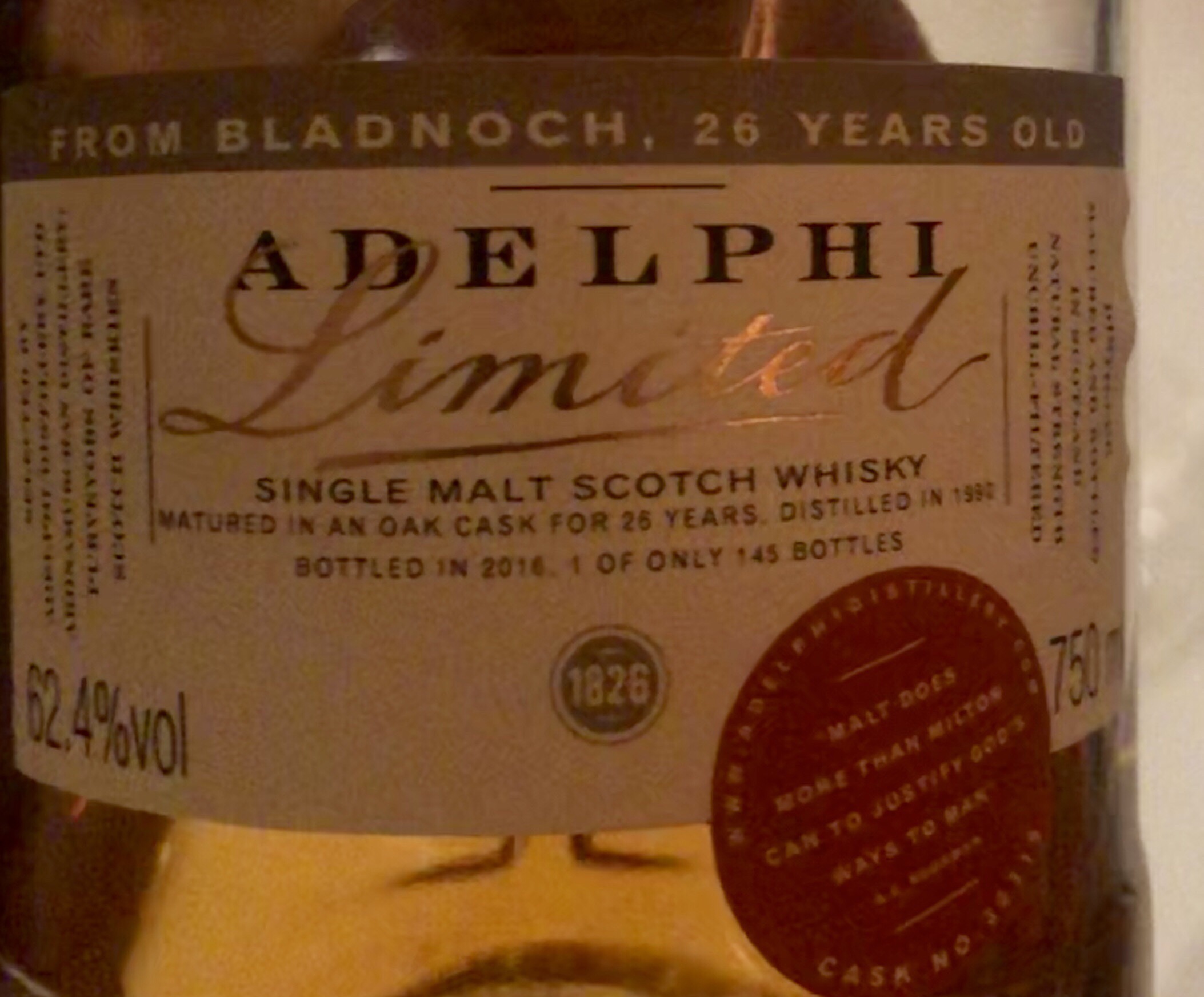 Bladnoch 1990 26 Year (Adelphi)