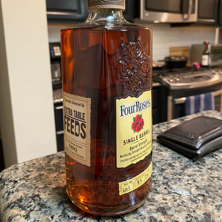 Four Roses Single Barrel Barrel Strength Bourbon (Extra Table Feeds)