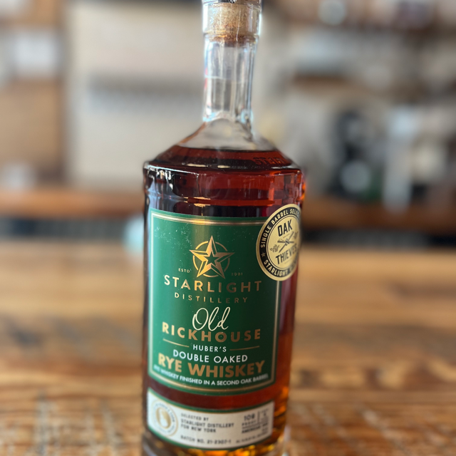 Starlight Old Rickhouse Huber's Double Oaked Rye Whiskey - Oak Thieves