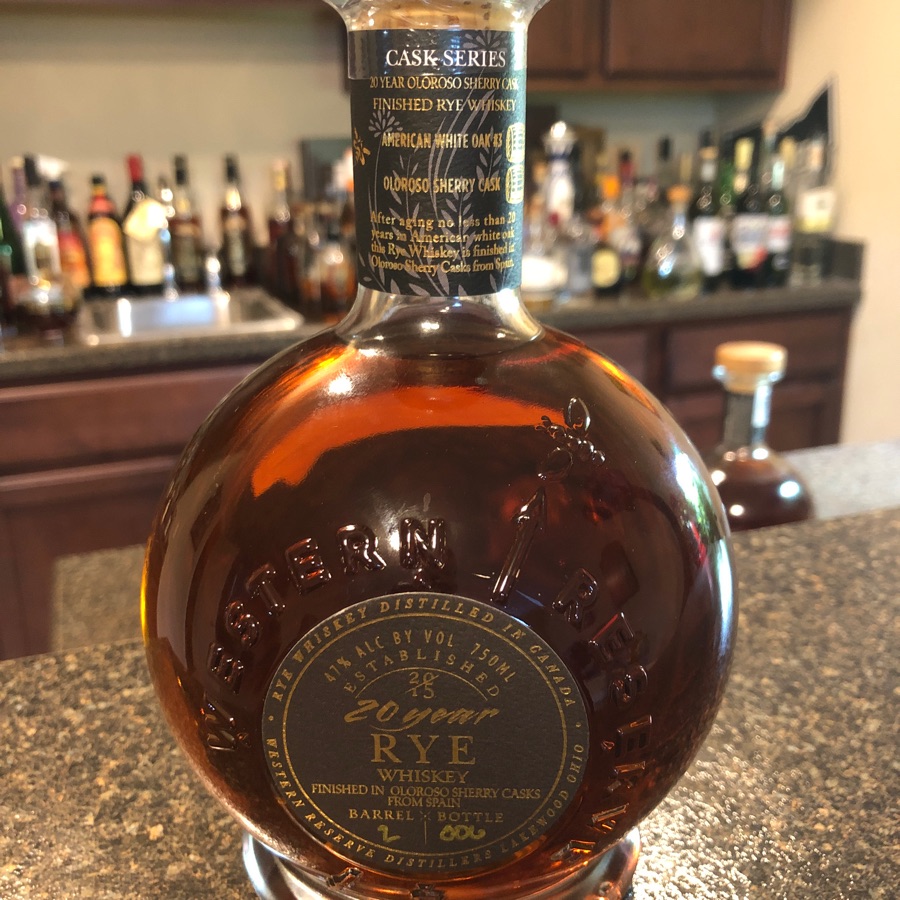 Westen Reserve 20 year Sherry Cask Rye Whiskey