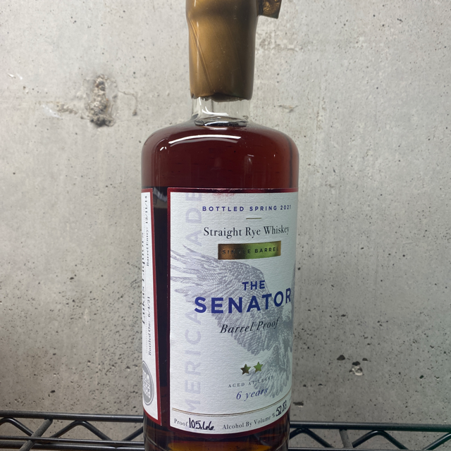 The Senator Barrel Proof Rye 2021 Lukas Pick