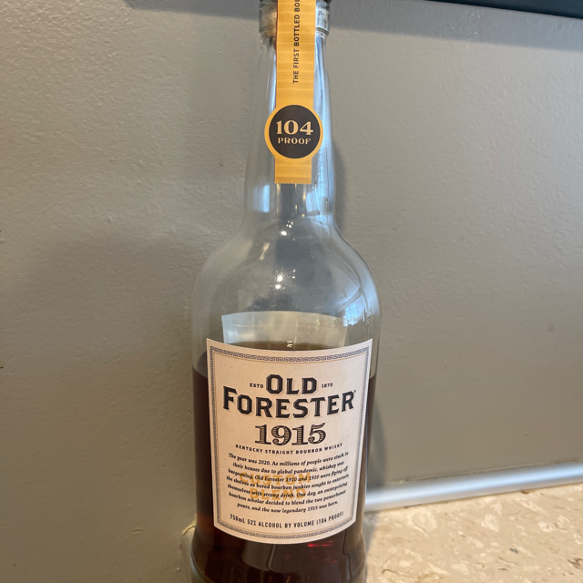 Old Forester 1915 Custom Blend