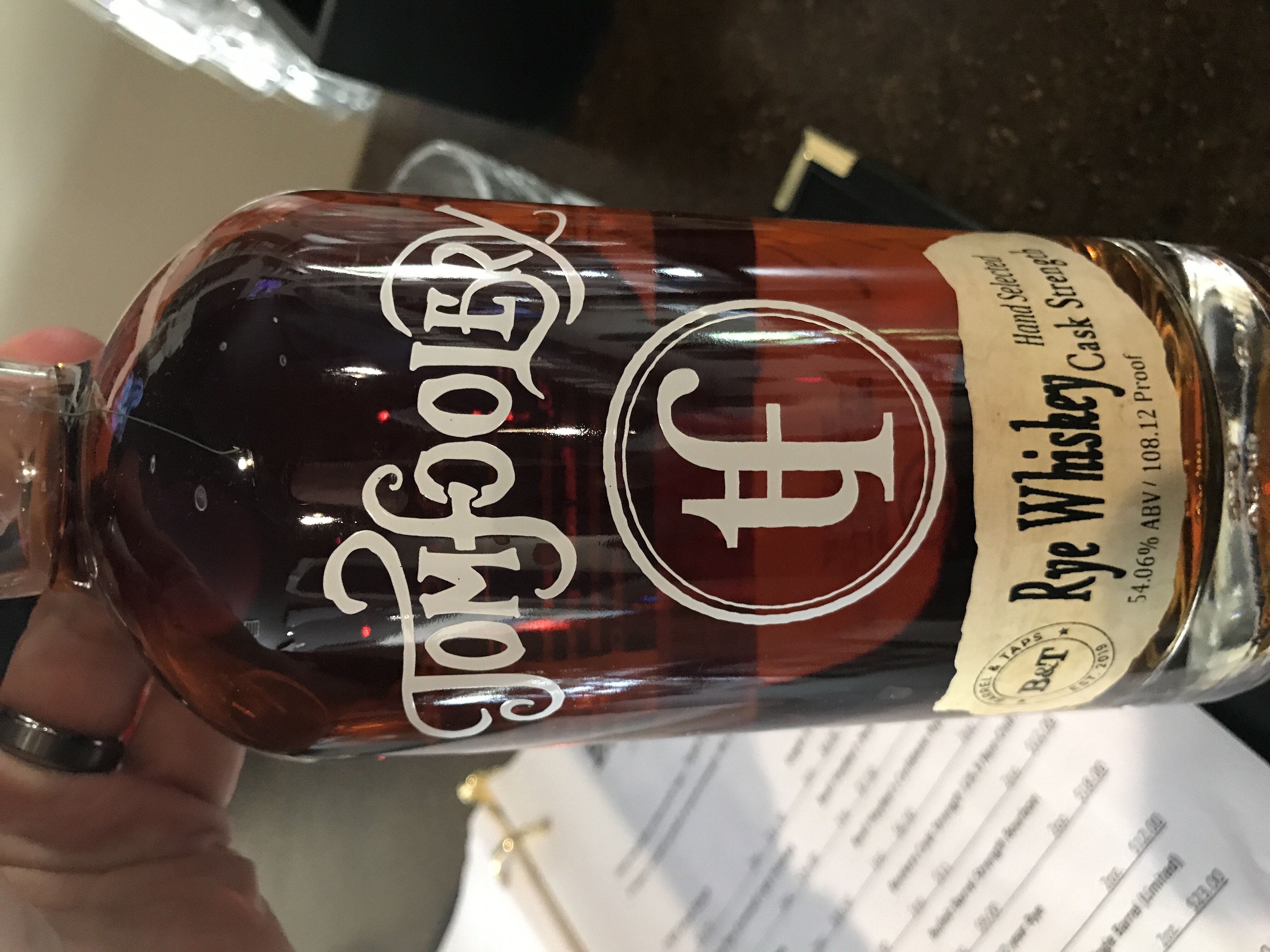 Tom Foolery Rye Whiskey Barrel Pick