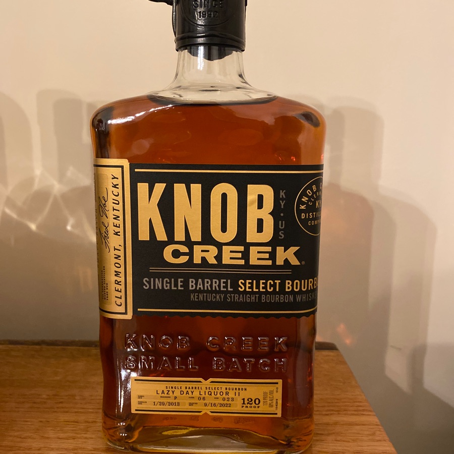 knob creek single barrel select bourbon - Lazy Day Liquor II