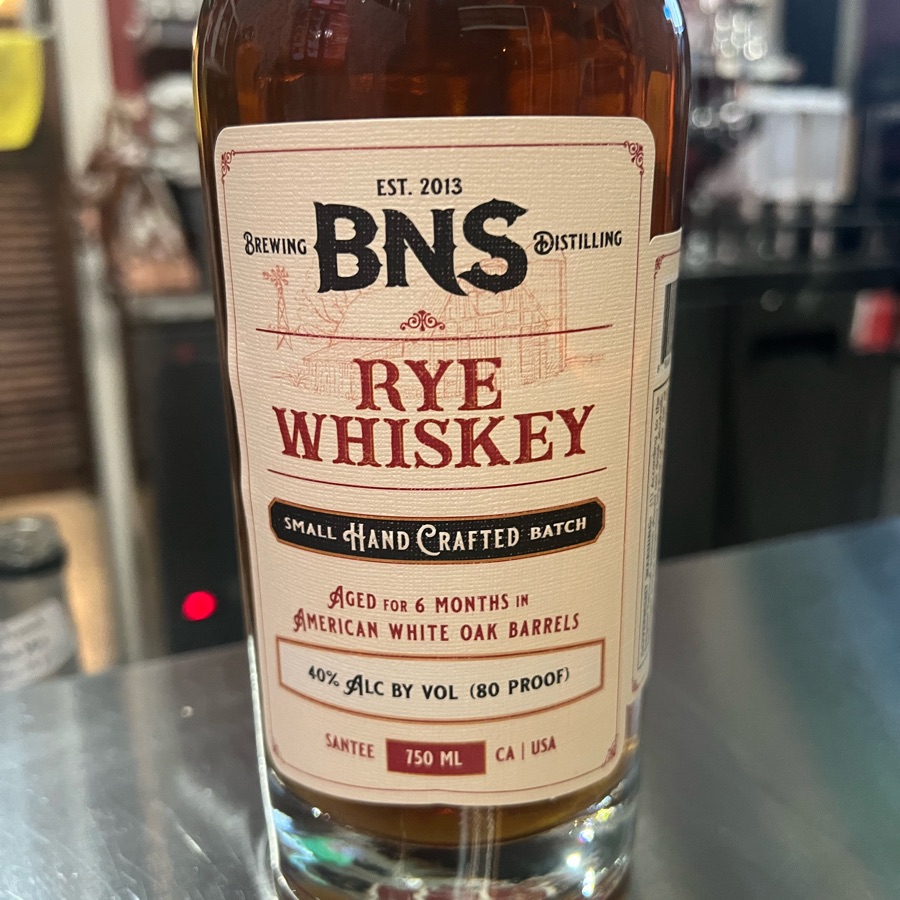 BNS Rye Whiskey
