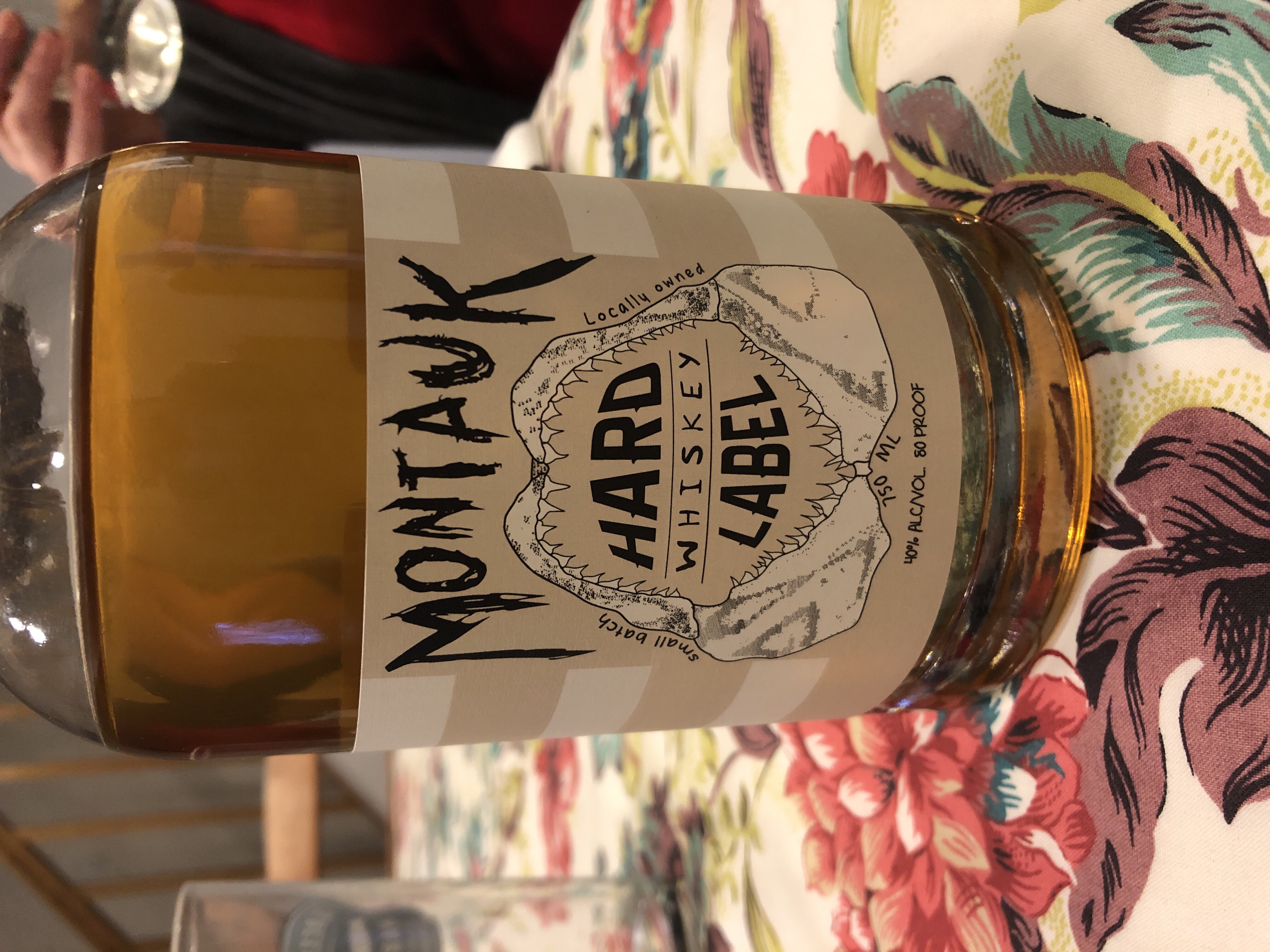 Montauk hard label whiskey