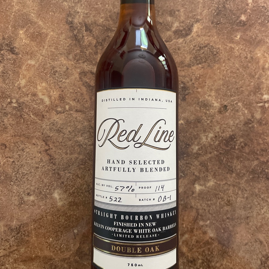 Red Line Straight Bourbon Whiskey Finished in Kelven Cooperage White Oak Barrels - Double Oak