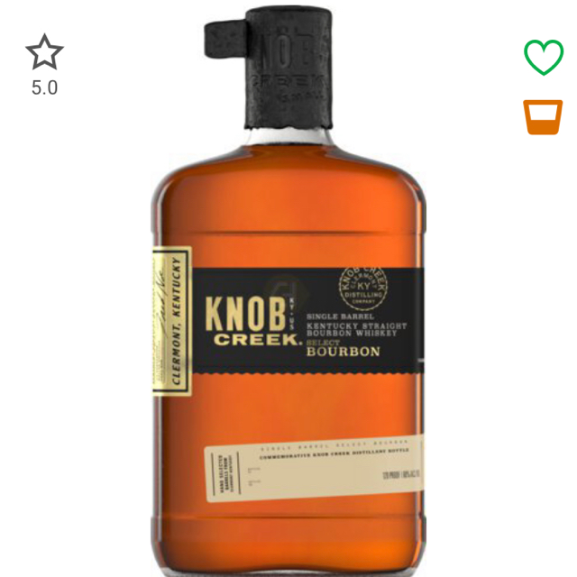 Knob Creek 11 year bourbon (Bourbon & Bones private selection)
