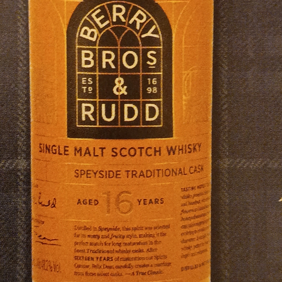 Berry Bros. & Rudd Speyside Traditional Cask 16 Y.o.