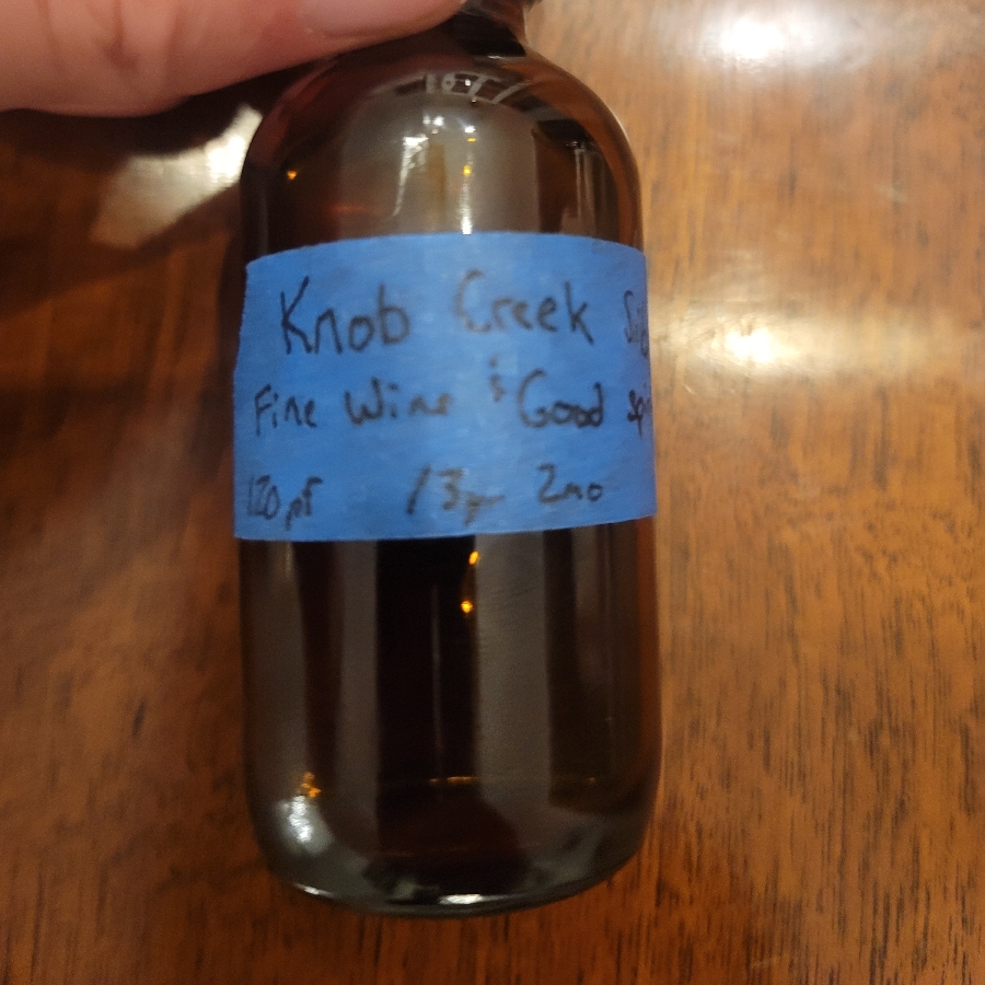 Knob Creek Single Barrel Select Fine Wine & Good Spirits 13yr 2 mo 120 proof