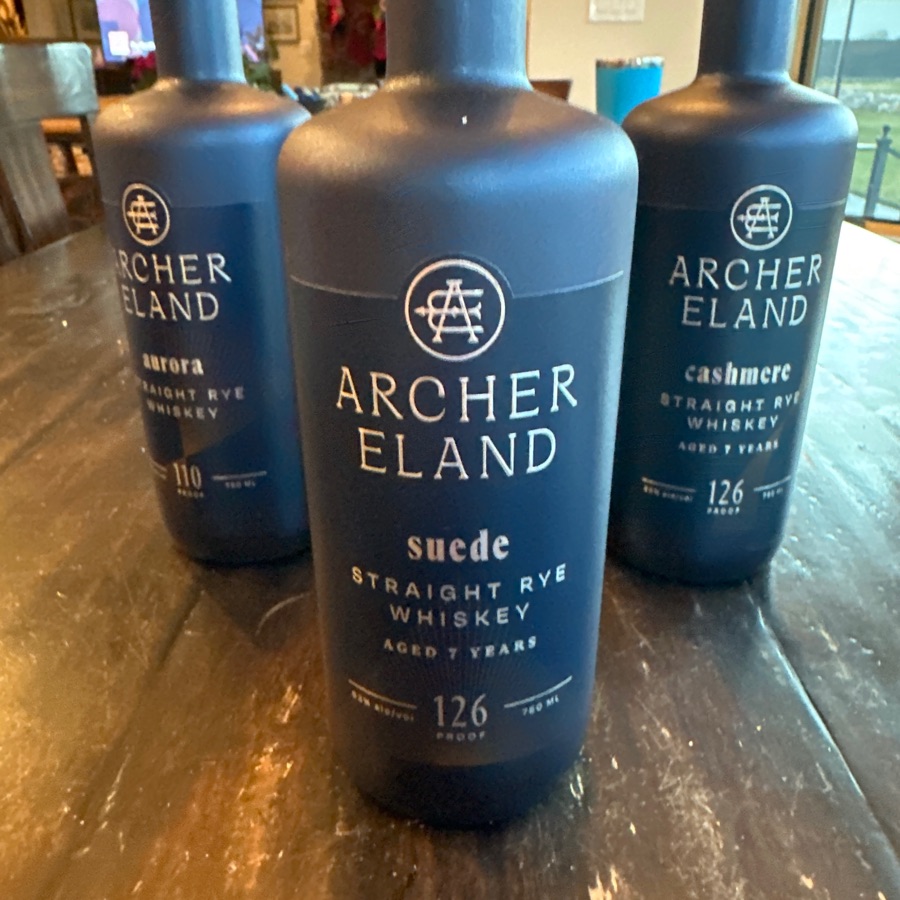 Archer Eland Straight Rye Whiskey Suede