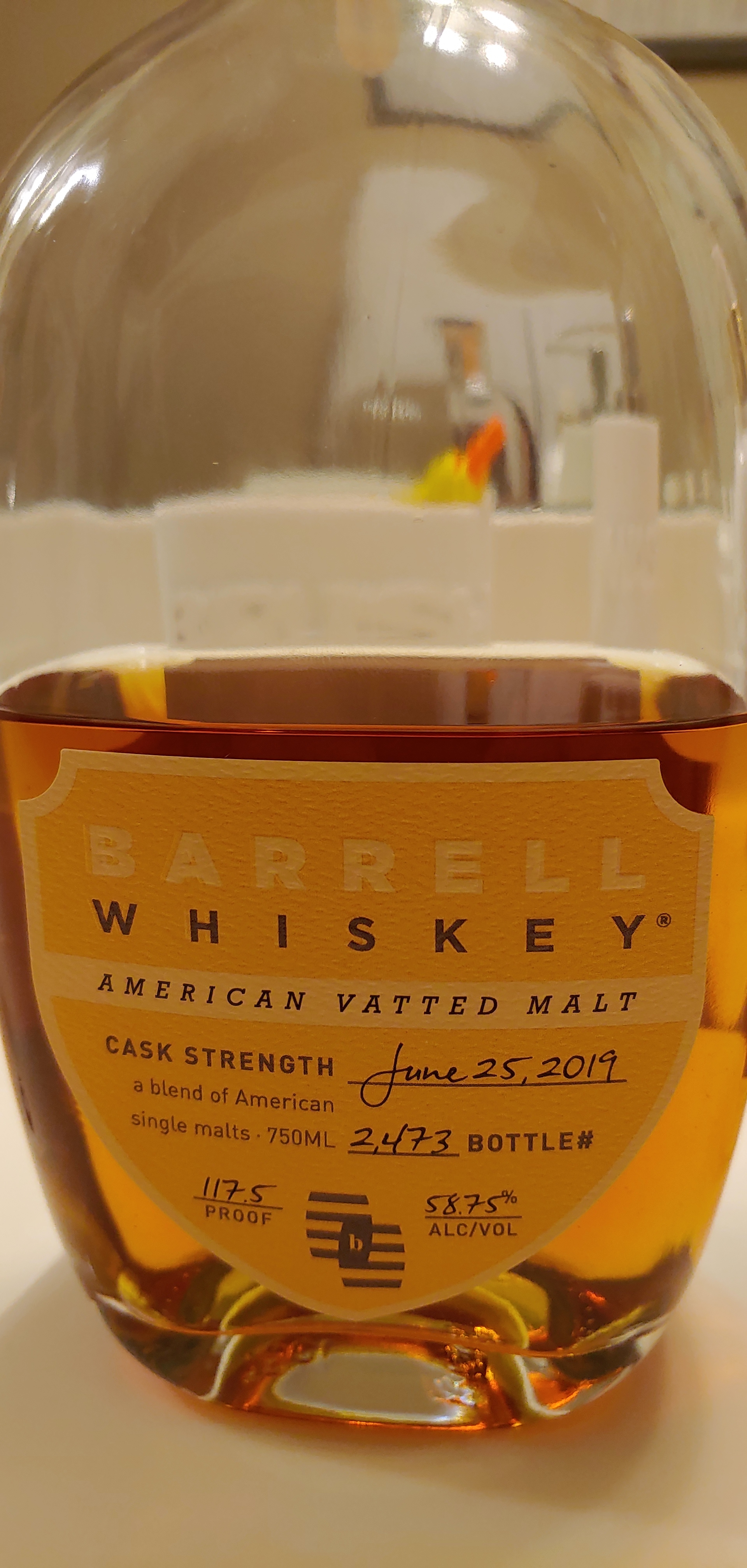 Barrell Whiskey American Vatted Malt June 25, 2019