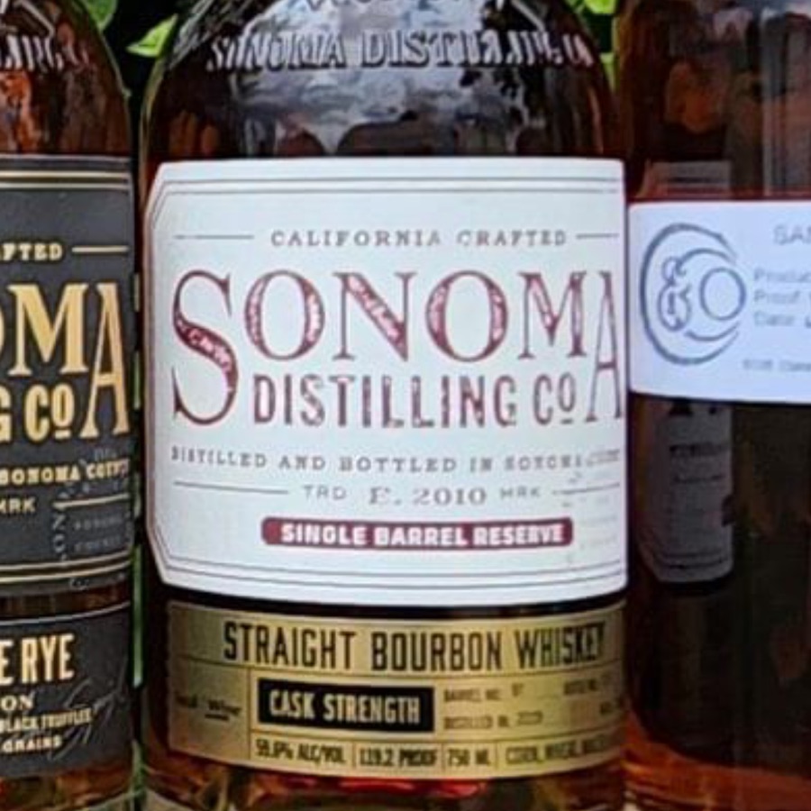 Sonoma Distilling Company Single Barrel Reserve Bourbon Cask Strength