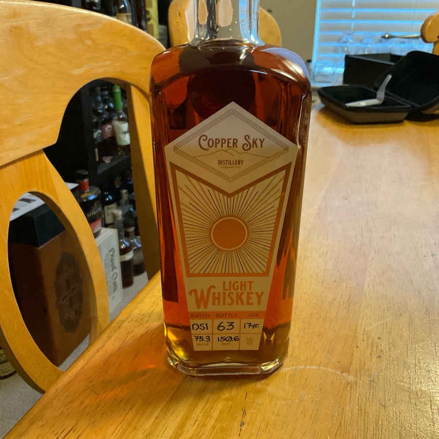 Copper Sky Light Whiskey Batch DS-1 17 Yr. (New Braunfels Bourbon 2024)