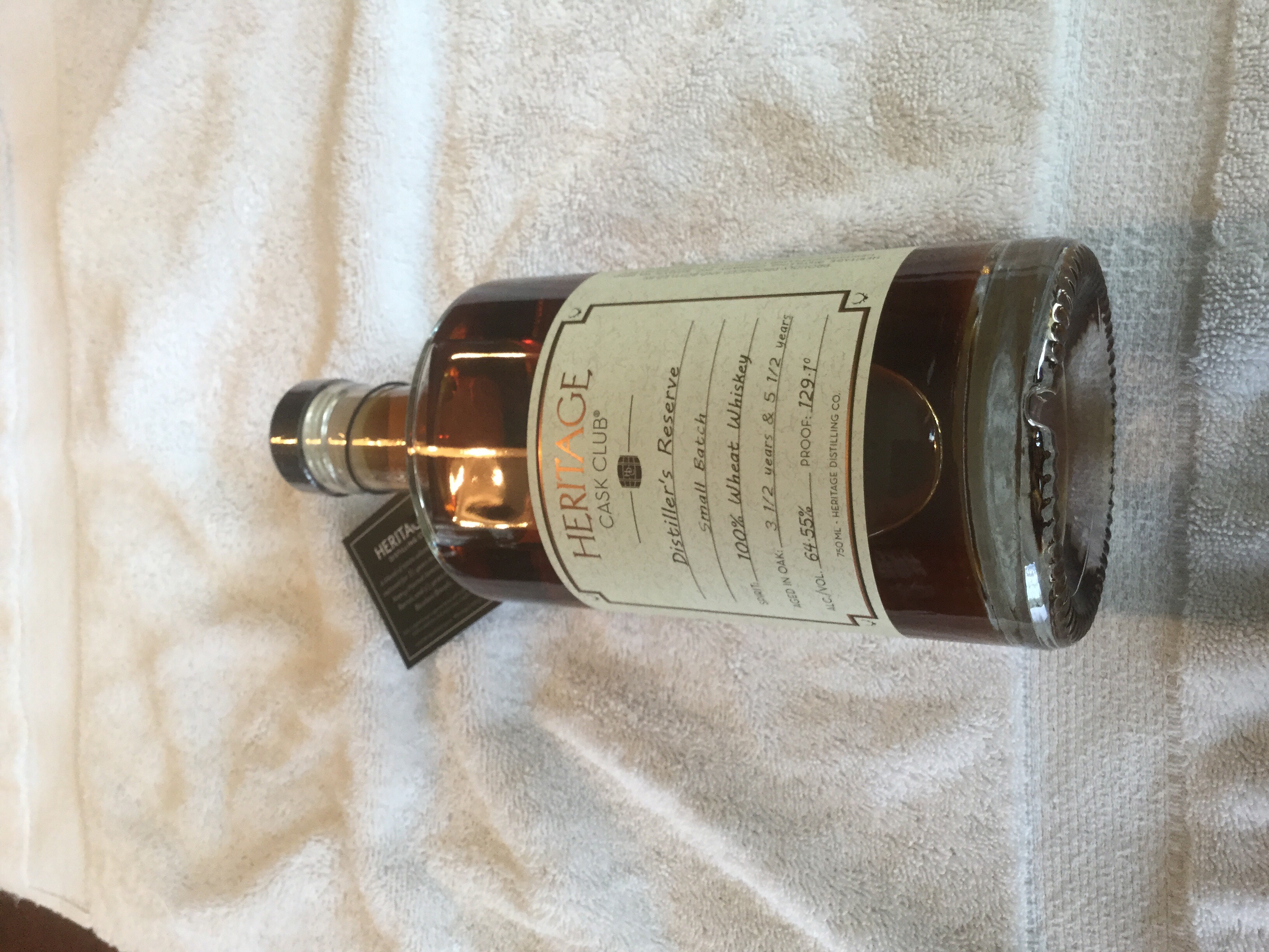 Heritage Cask Club Small Batch 100% Wheat