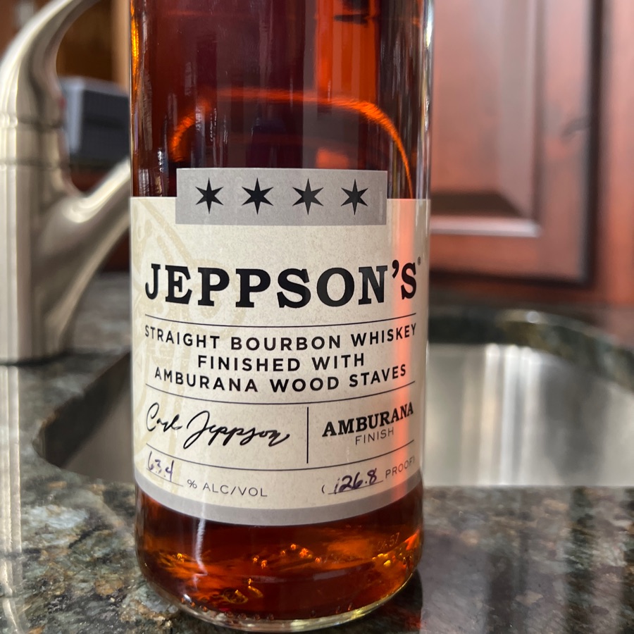 Jeppson's Straight Bourbon Whiskey Finished With Amburana Wood Staves