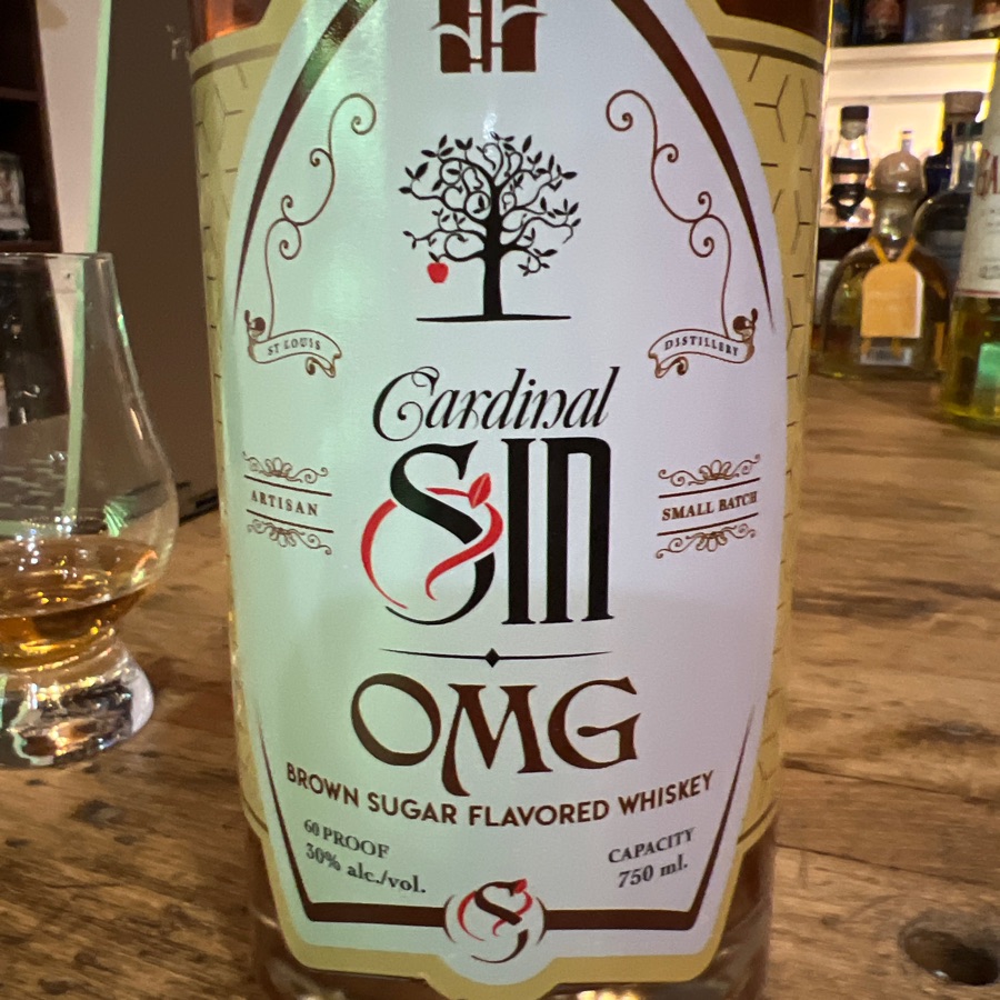 CArdinal Sin OMG brown sugar flavored whiskey