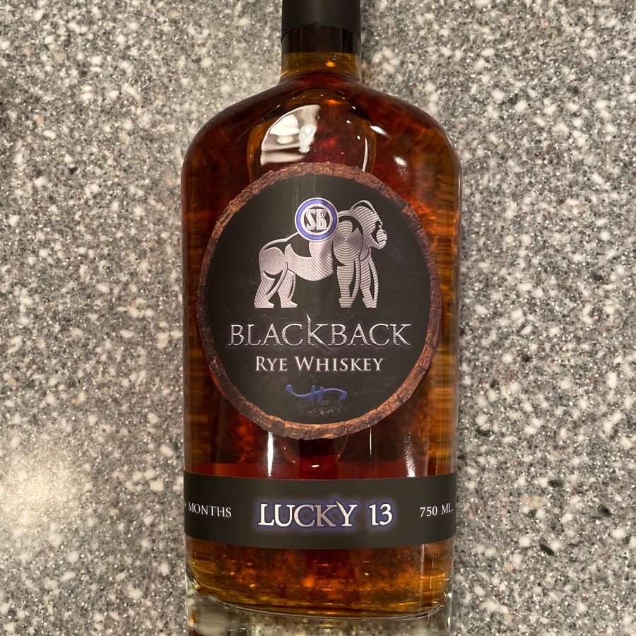 Silverback Blackback Rye Whiskey Lucky 13